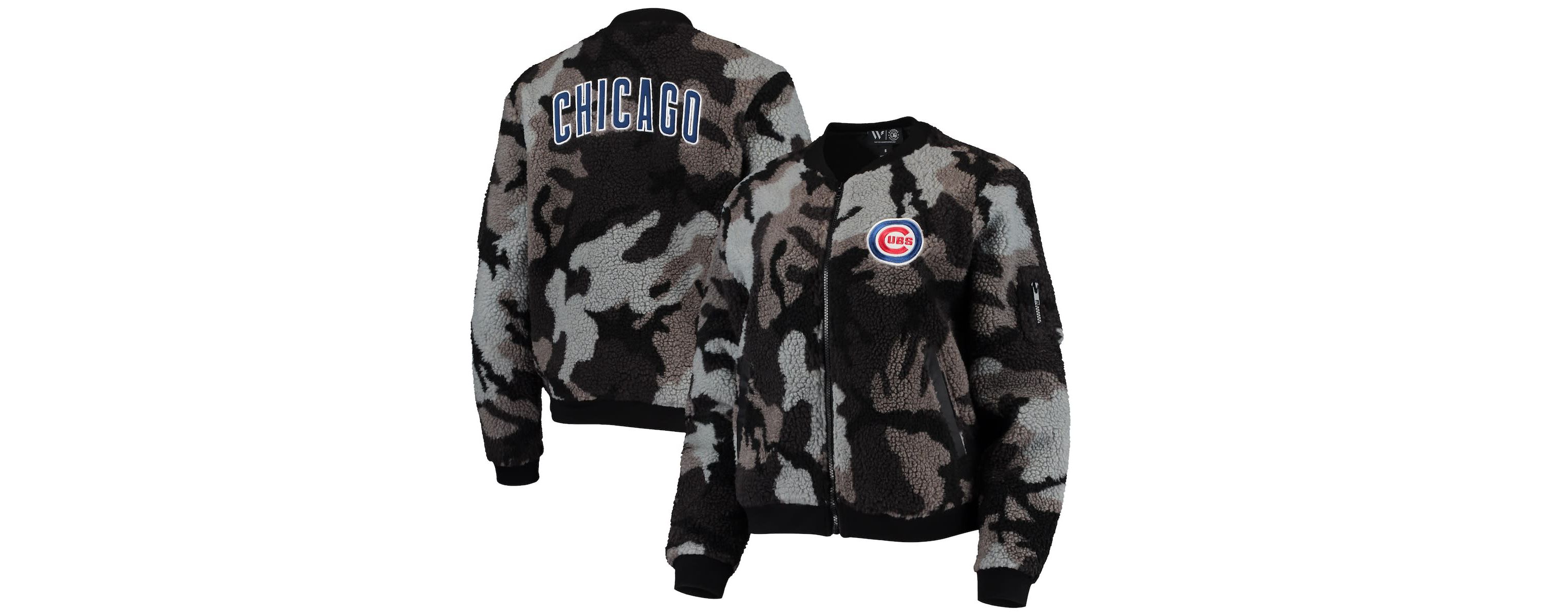 MLB Chicago Cubs Sherpa Full-Zip Bomber Jacket