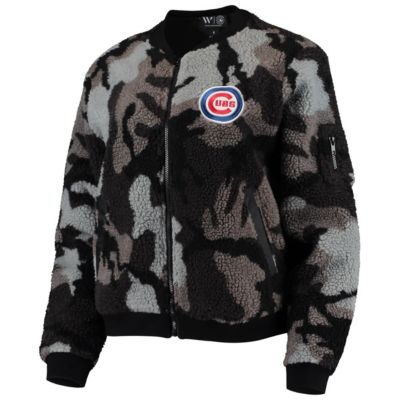 MLB Chicago Cubs Sherpa Full-Zip Bomber Jacket