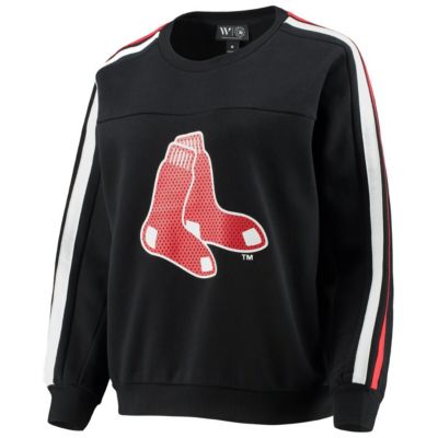 Boston Red Sox MLB Perforated Logo Pullover Sweatshirt