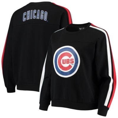 MLB Chicago Cubs Perforated Logo Pullover Sweatshirt
