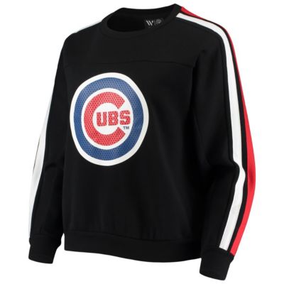 MLB Chicago Cubs Perforated Logo Pullover Sweatshirt