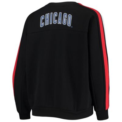 MLB Chicago Cubs Perforated Logo Pullover Sweatshirt