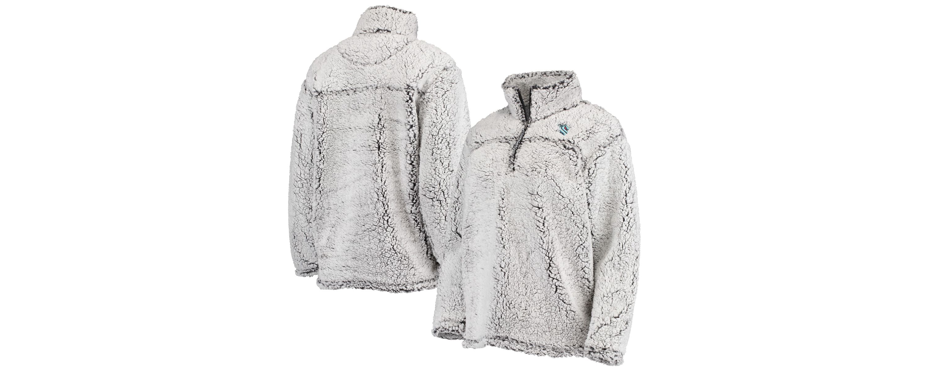 NHL Seattle Kraken Sherpa Quarter-Zip Jacket