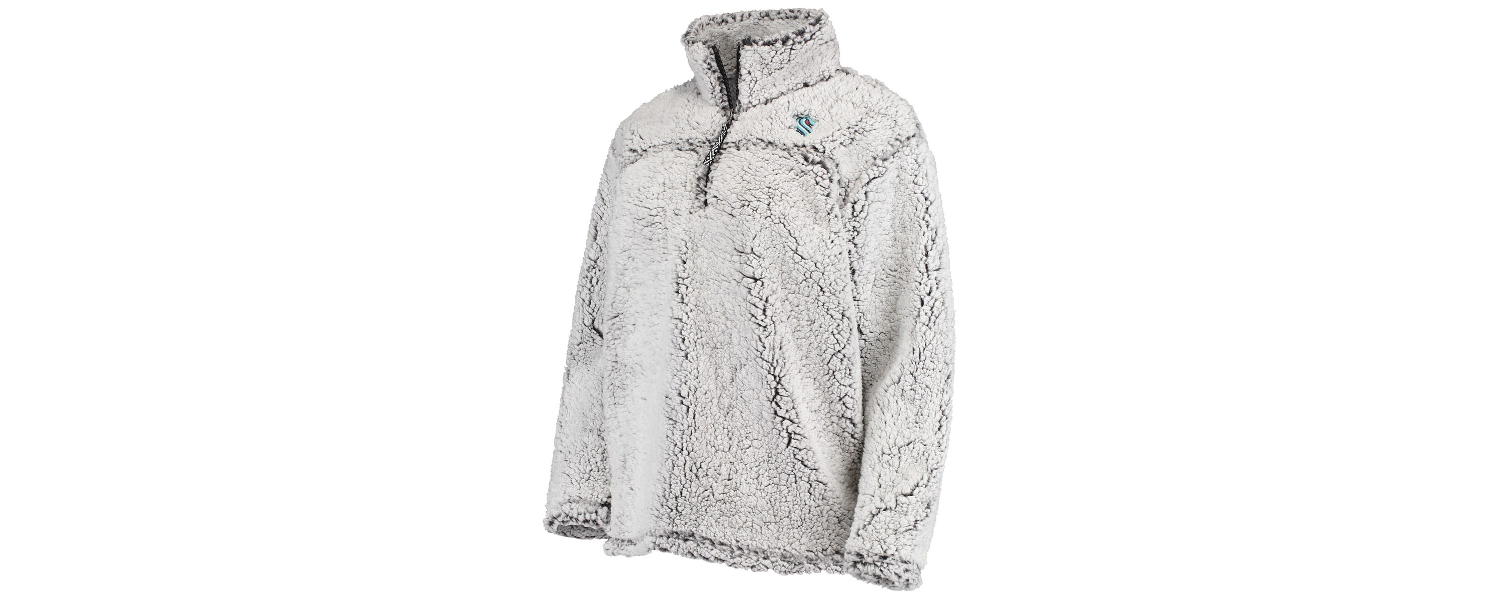 NHL Seattle Kraken Sherpa Quarter-Zip Jacket