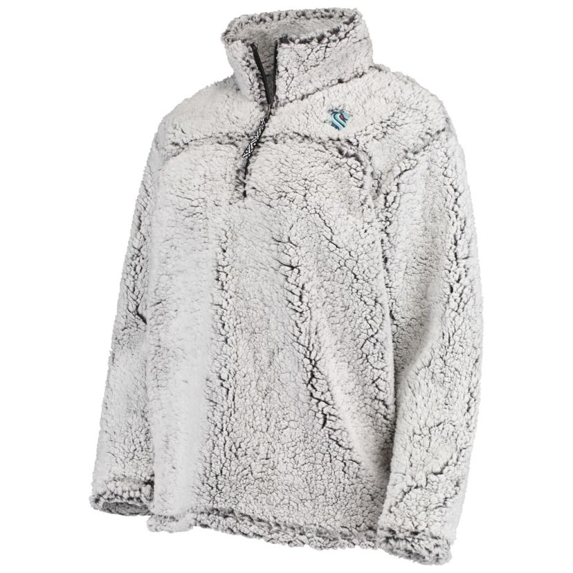 NHL Seattle Kraken Sherpa Quarter-Zip Jacket