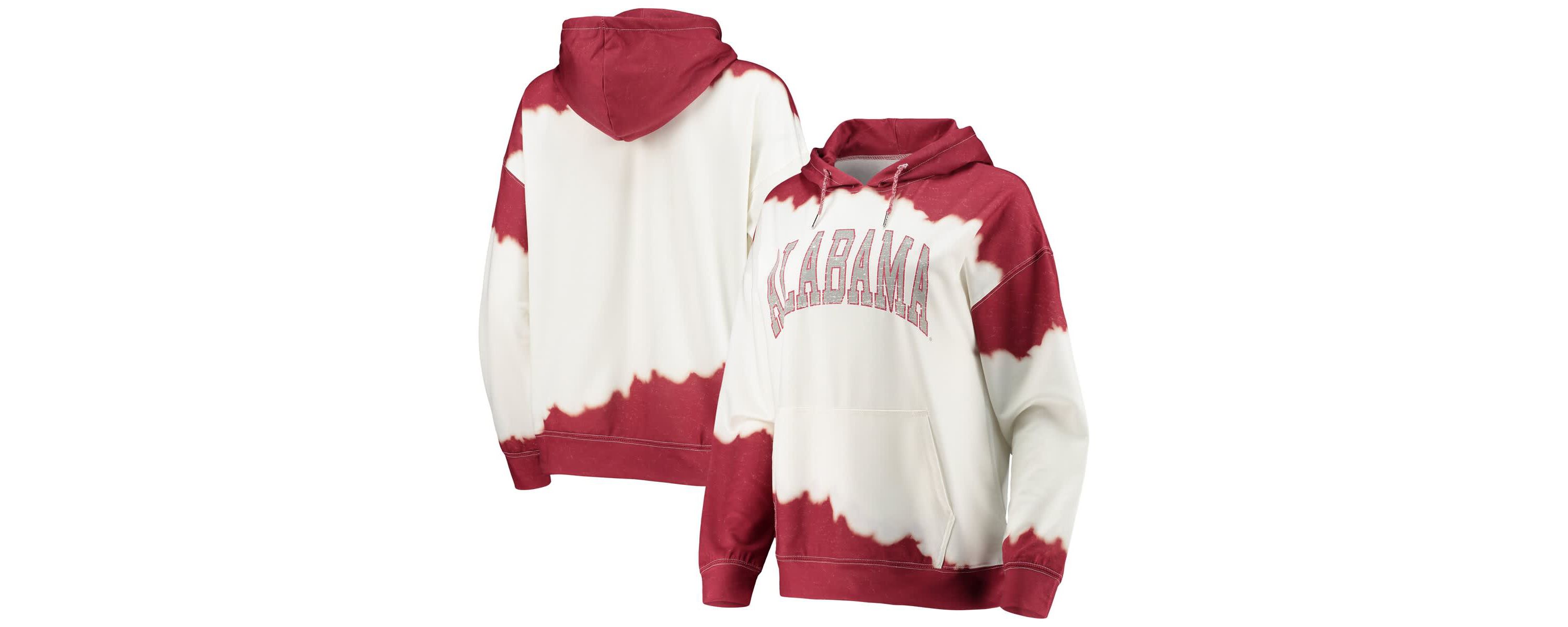 Alabama Crimson Tide NCAA Alabama Tide For the Fun Double Dip-Dyed Pullover Hoodie