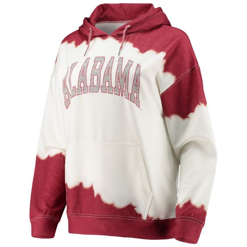 Alabama Crimson Tide NCAA Alabama Tide For the Fun Double Dip-Dyed Pullover Hoodie