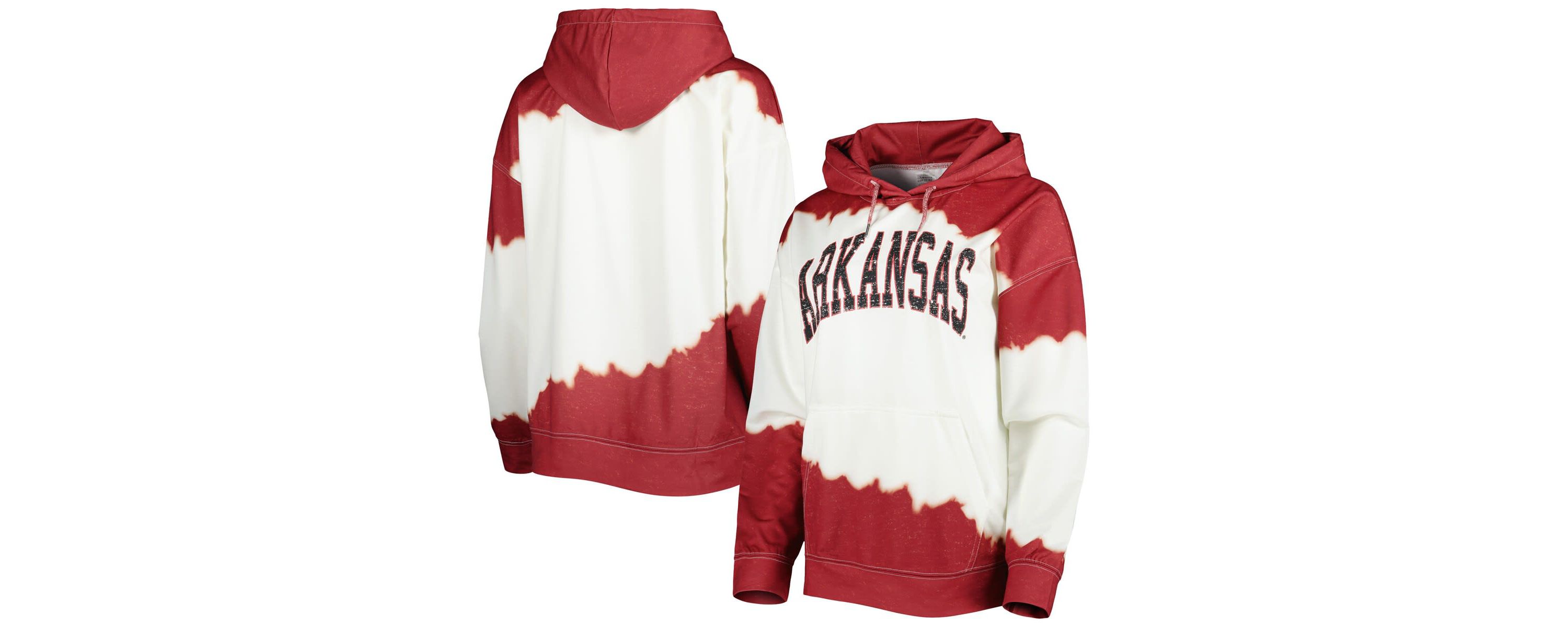 NCAA Arkansas Razorbacks For the Fun Double Dip-Dyed Pullover Hoodie