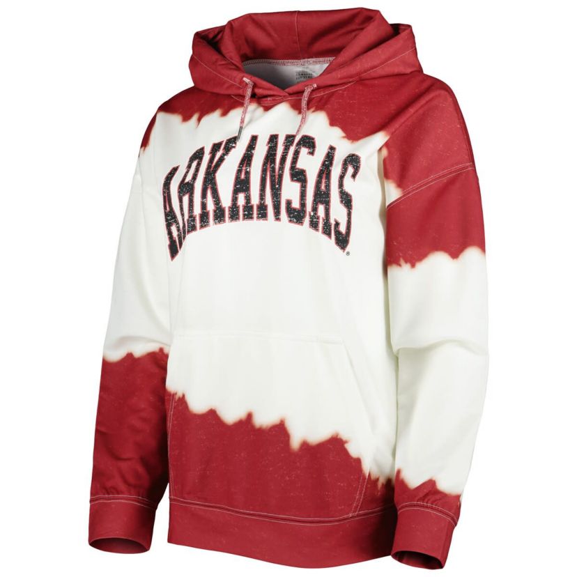 NCAA Arkansas Razorbacks For the Fun Double Dip-Dyed Pullover Hoodie