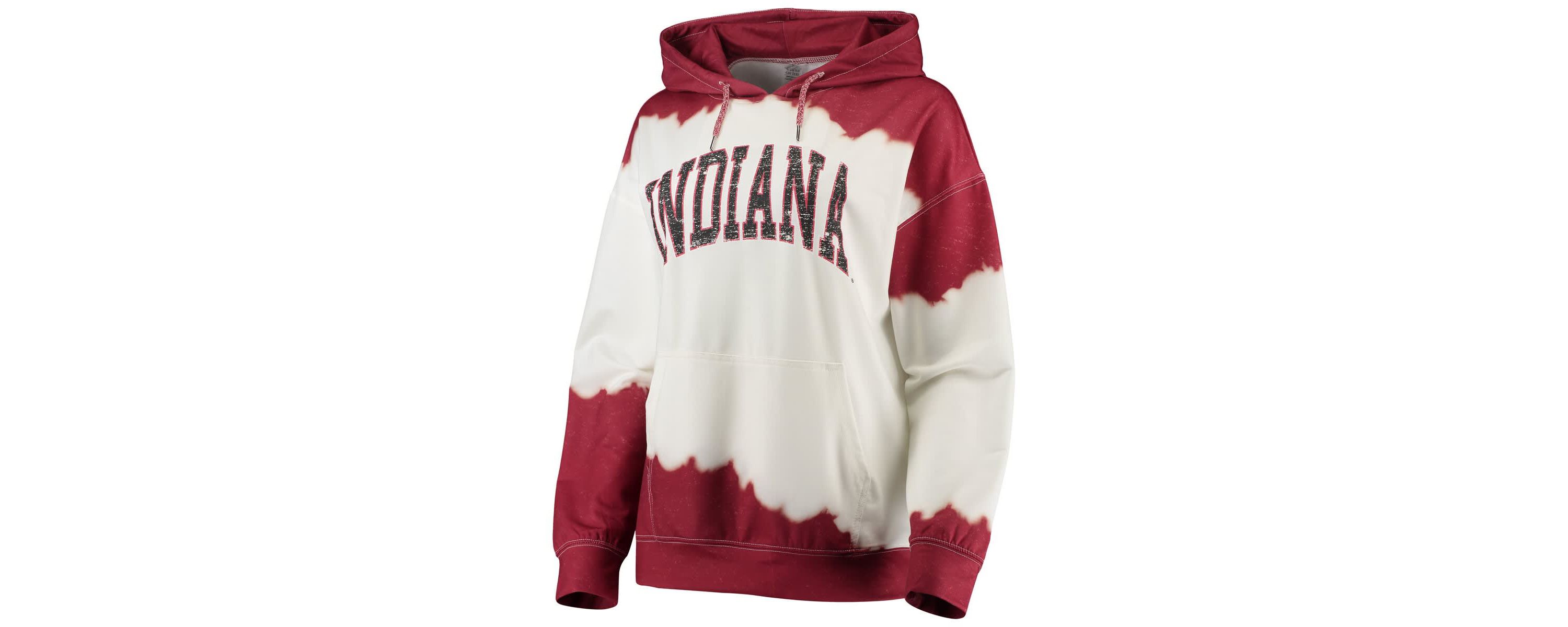 NCAA Indiana Hoosiers For the Fun Double Dip-Dyed Pullover Hoodie