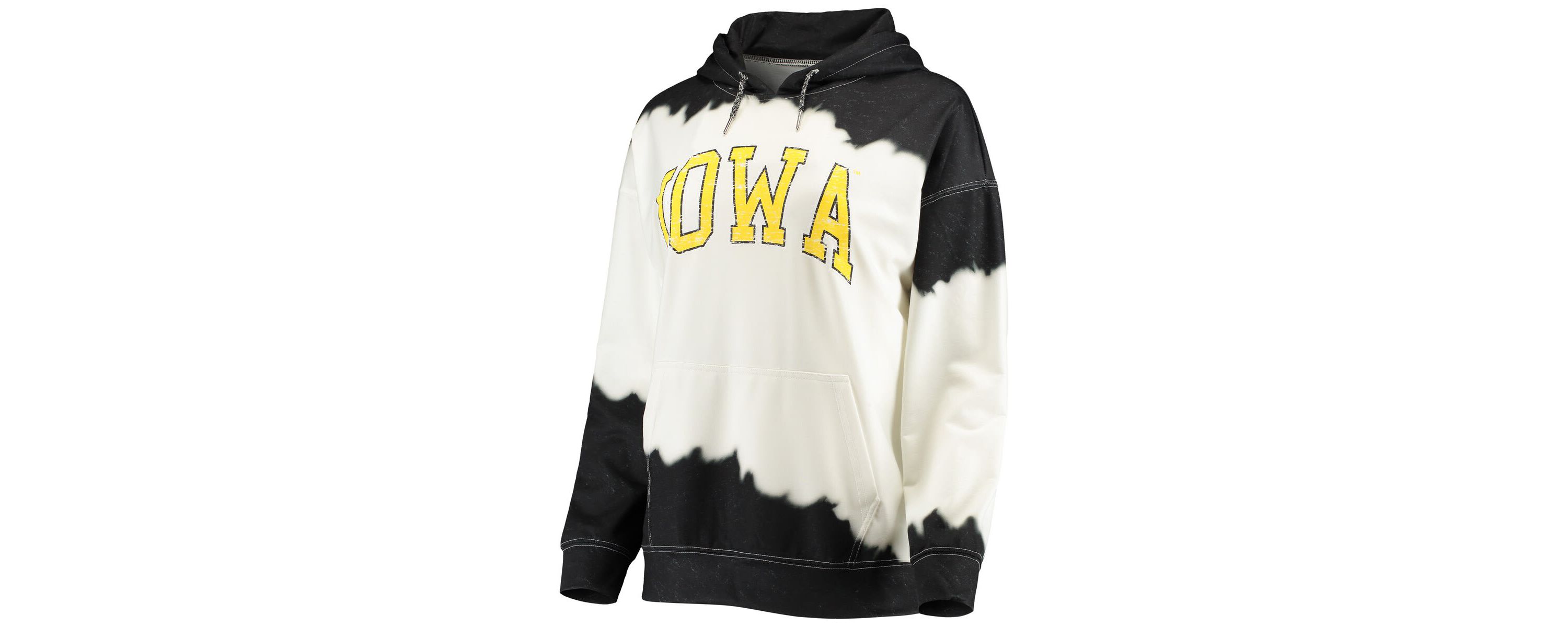 NCAA Iowa Hawkeyes For the Fun Double Dip-Dyed Pullover Hoodie