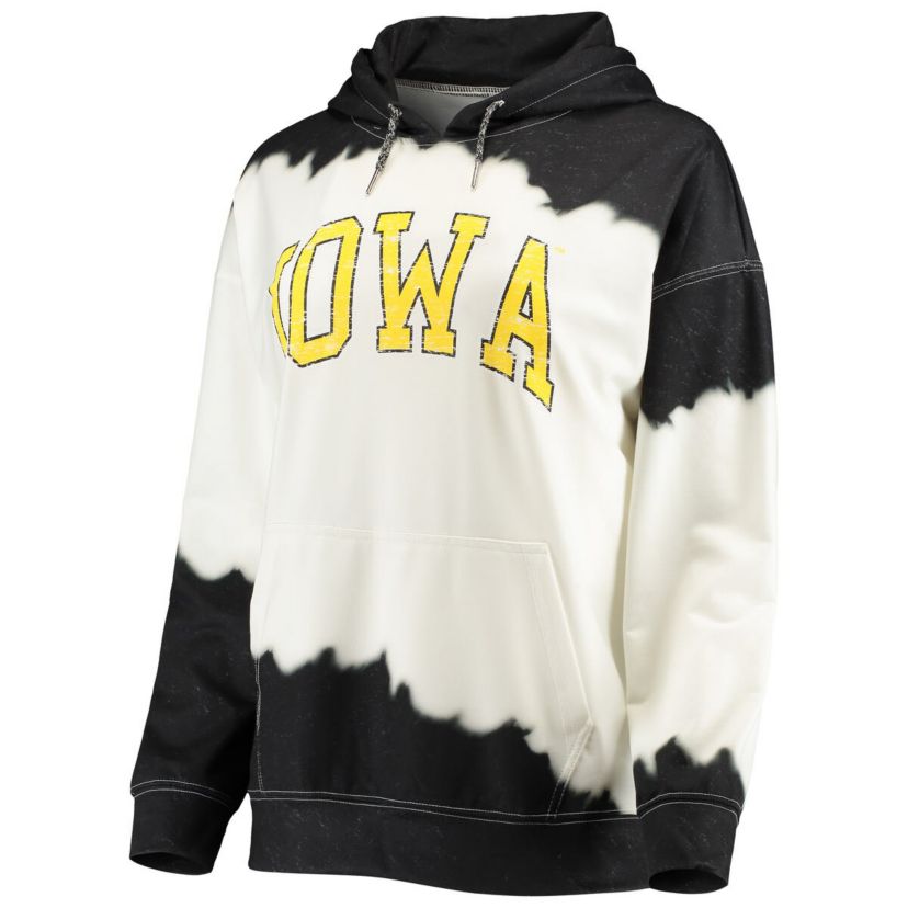 NCAA Iowa Hawkeyes For the Fun Double Dip-Dyed Pullover Hoodie