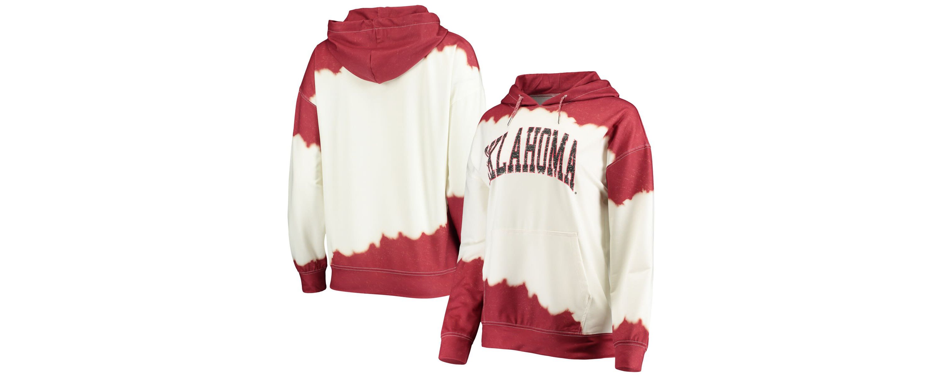 NCAA Oklahoma Sooners For the Fun Double Dip-Dyed Pullover Hoodie