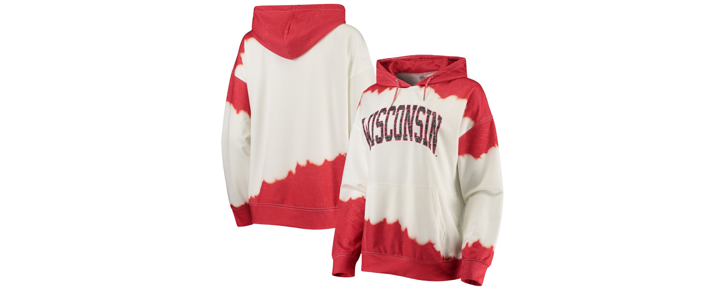 NCAA Wisconsin Badgers For the Fun Double Dip-Dyed Pullover Hoodie