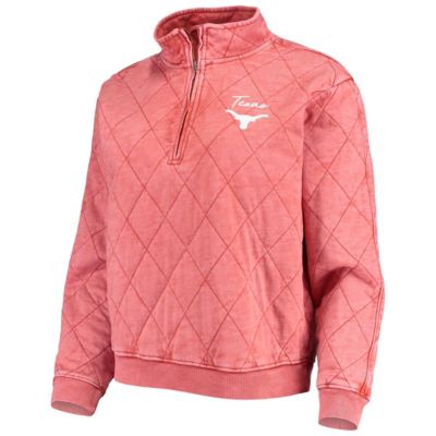 NCAA Texas Longhorns Unstoppable Chic Quilted Quarter-Zip Jacket