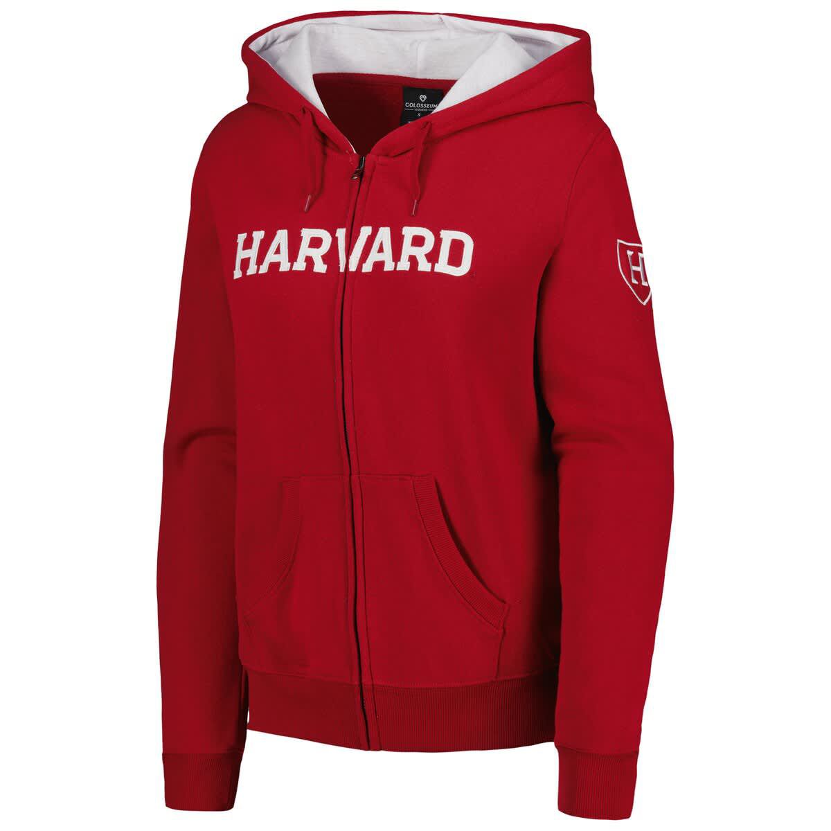 Harvard Crimson NCAA Harvard Arched Name Full-Zip Hoodie