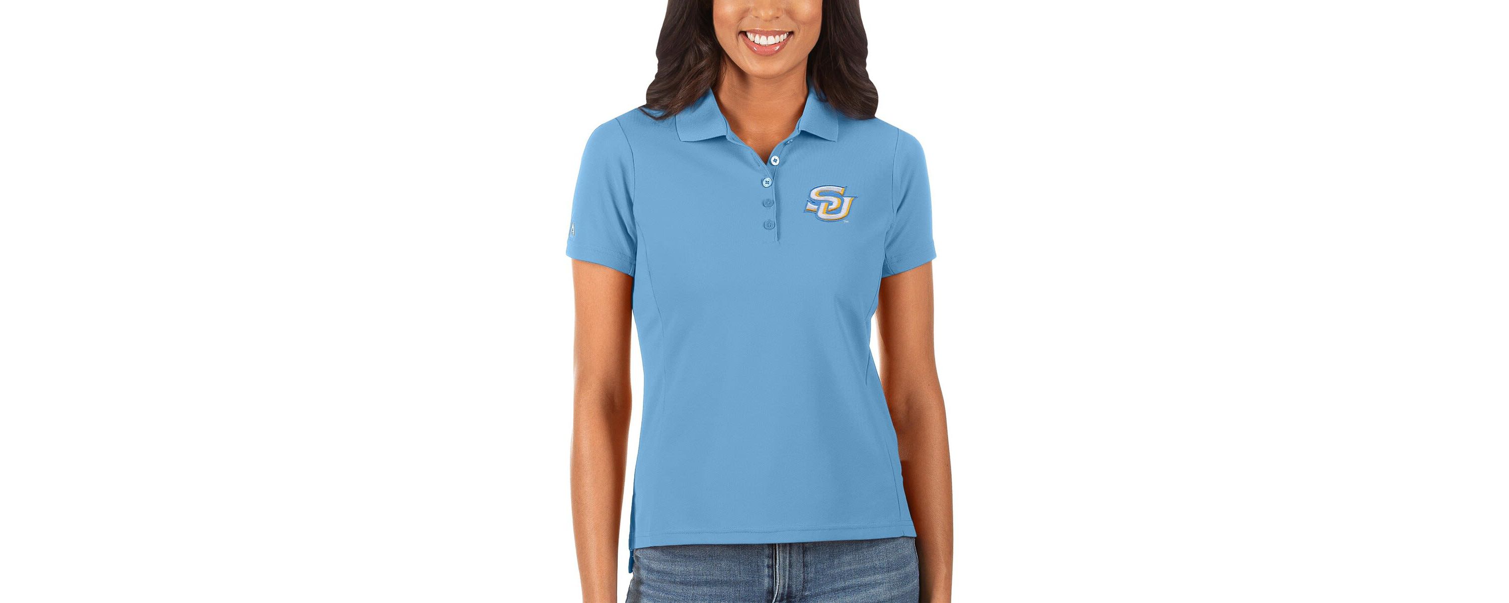 NCAA Light Southern University Jaguars Legacy Pique Polo