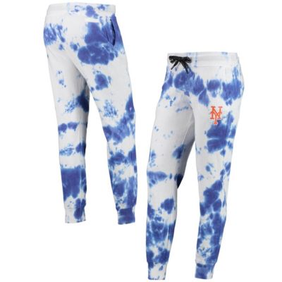 MLB White/Royal New York Mets Melody Tie-Dye Jogger Pants