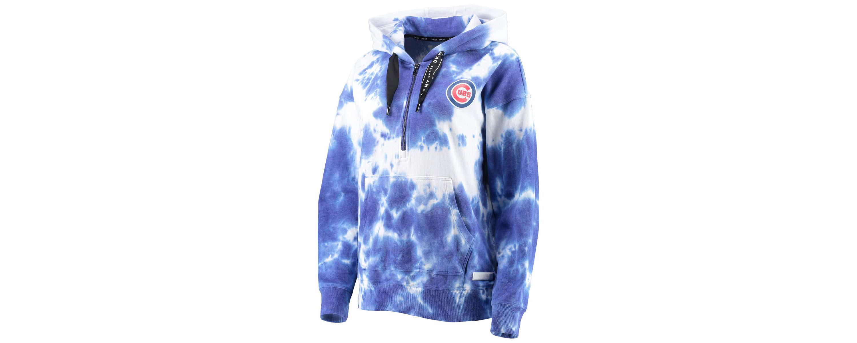 MLB Chicago Cubs Dakota Tie-Dye Half-Zip Hoodie