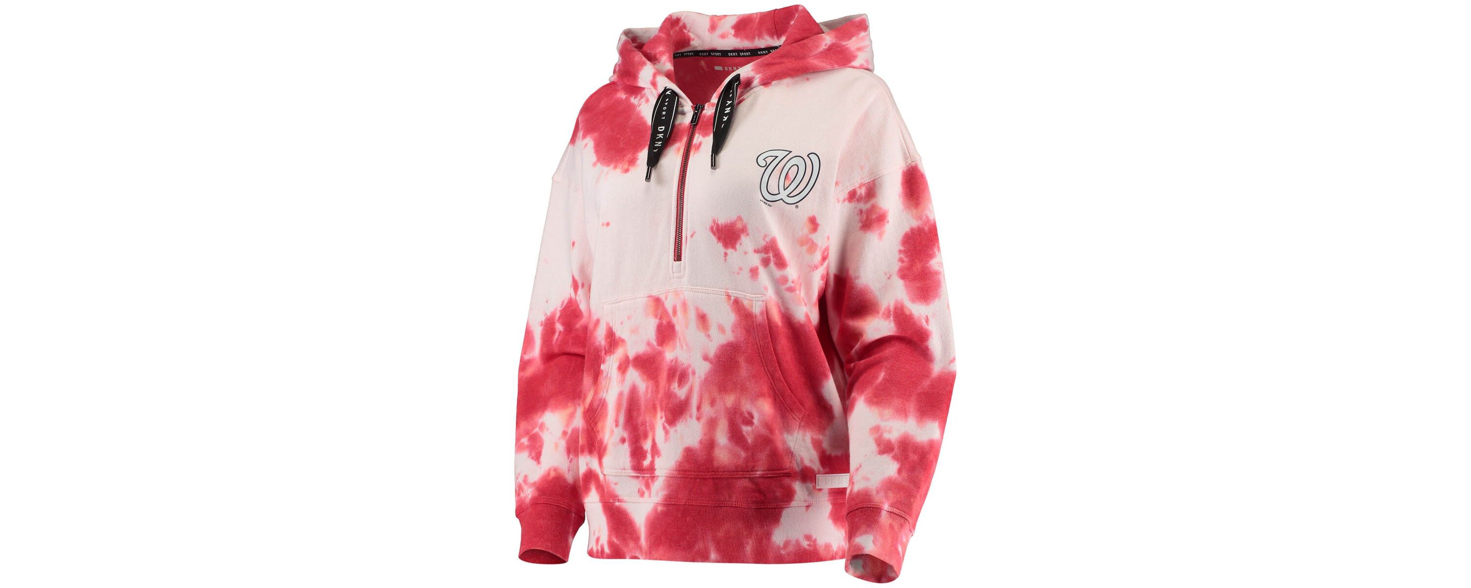 MLB Washington Nationals Dakota Tie-Dye Half-Zip Hoodie