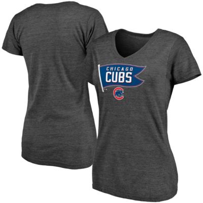 MLB Fanatics ed Chicago Cubs Holy Cow Hometown Collection Tri-Blend V-Neck T-Shirt