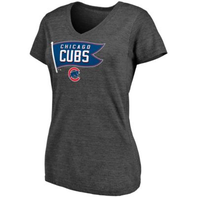 MLB Fanatics ed Chicago Cubs Holy Cow Hometown Collection Tri-Blend V-Neck T-Shirt