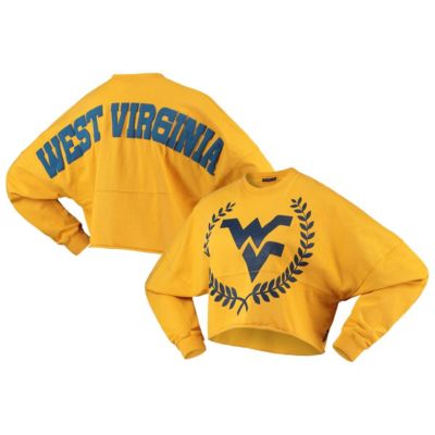 NCAA West Virginia Mountaineers Laurels Crop Long Sleeve T-Shirt