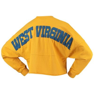 NCAA West Virginia Mountaineers Laurels Crop Long Sleeve T-Shirt