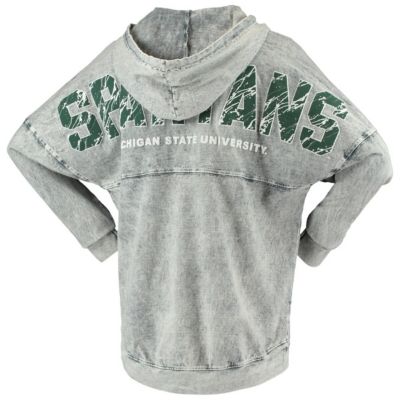NCAA Michigan State Spartans Mineral Wash Hoodie Long Sleeve T-Shirt