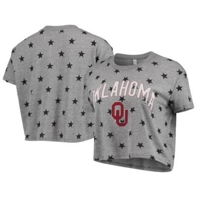 NCAA ed Oklahoma Sooners Headliner Stars Cropped Tri-Blend T-Shirt