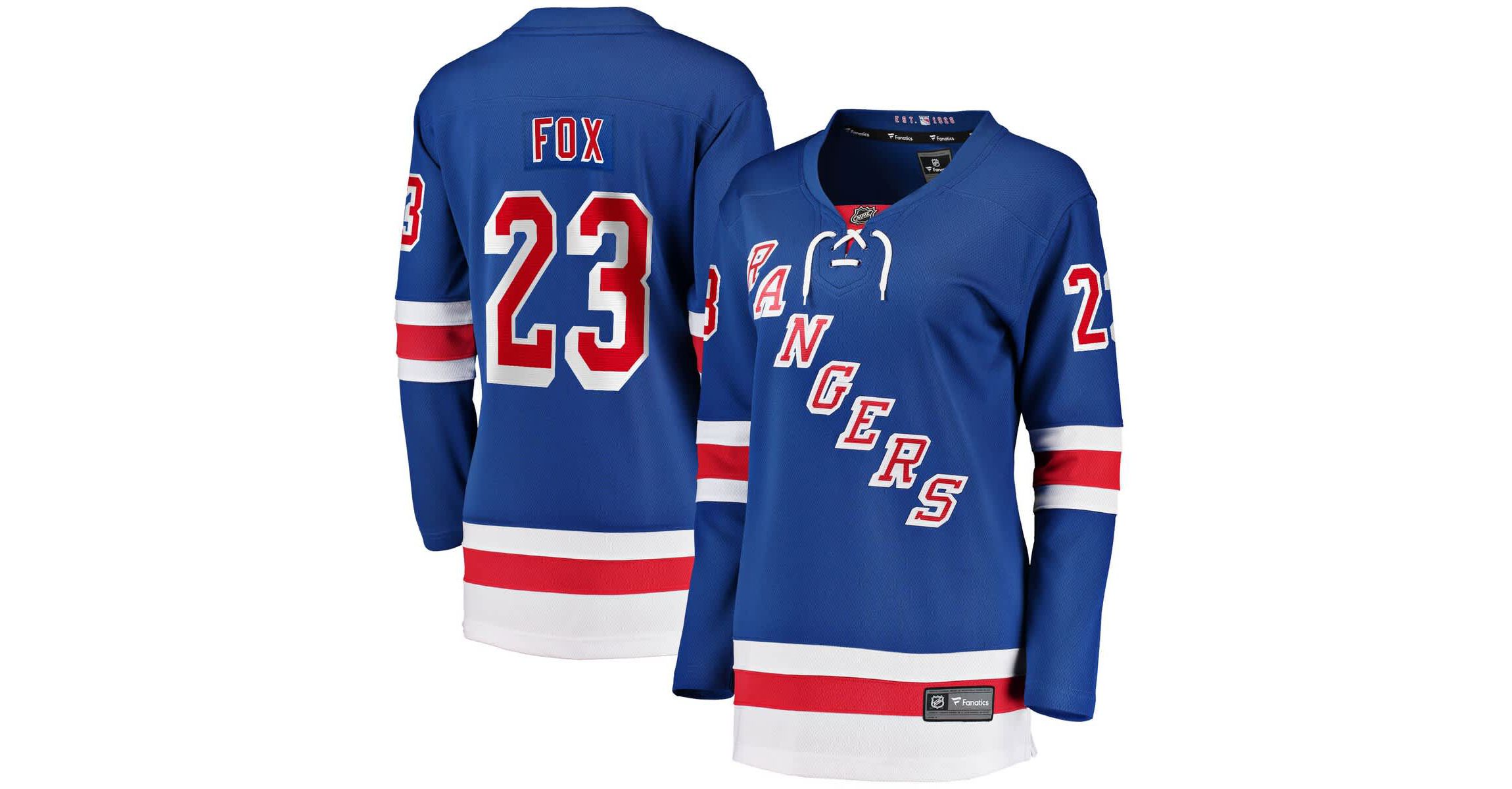 NHL Fanatics Adam Fox New York Rangers Home Breakaway Jersey