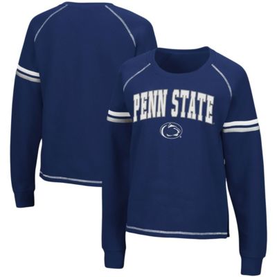 NCAA Penn State Nittany Lions Sweep Pass Sleeve Stripe Raglan Pullover Sweatshirt