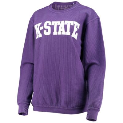 NCAA Kansas State Wildcats Comfy Cord Vintage Wash Basic Arch Pullover Sweatshirt