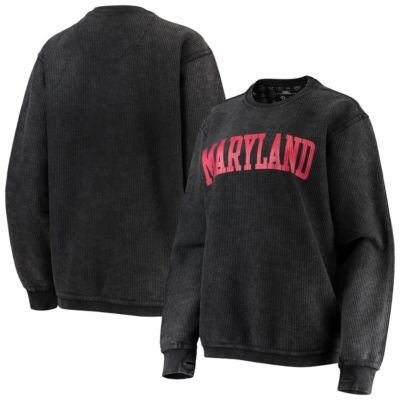 NCAA Maryland Terrapins Comfy Cord Vintage Wash Basic Arch Pullover Sweatshirt