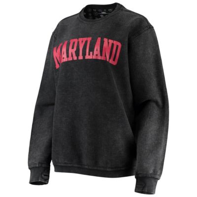 NCAA Maryland Terrapins Comfy Cord Vintage Wash Basic Arch Pullover Sweatshirt