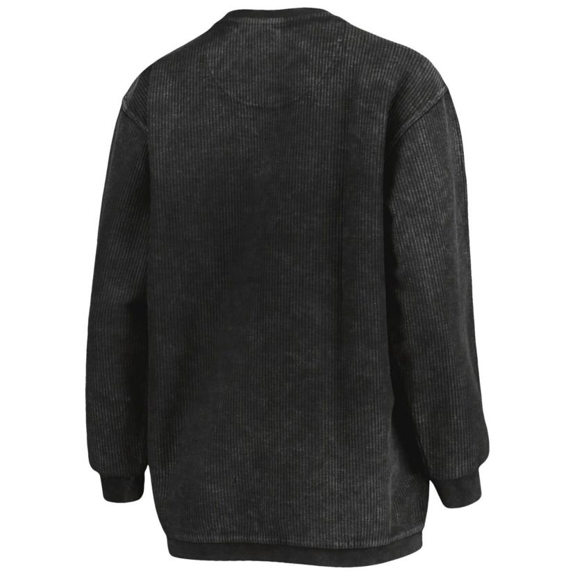 Miami (FL) Hurricanes NCAA Miami Hurricanes Comfy Cord Vintage Wash Basic Arch Pullover Sweatshirt