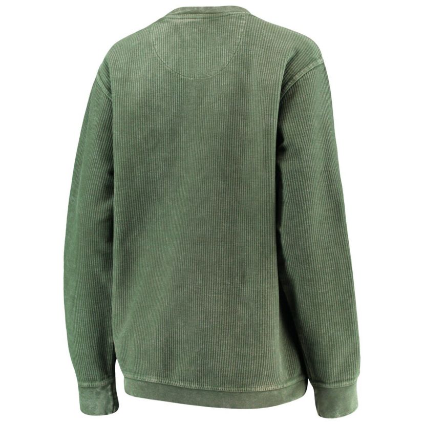 Miami (FL) Hurricanes NCAA Miami Hurricanes Comfy Cord Vintage Wash Basic Arch Pullover Sweatshirt