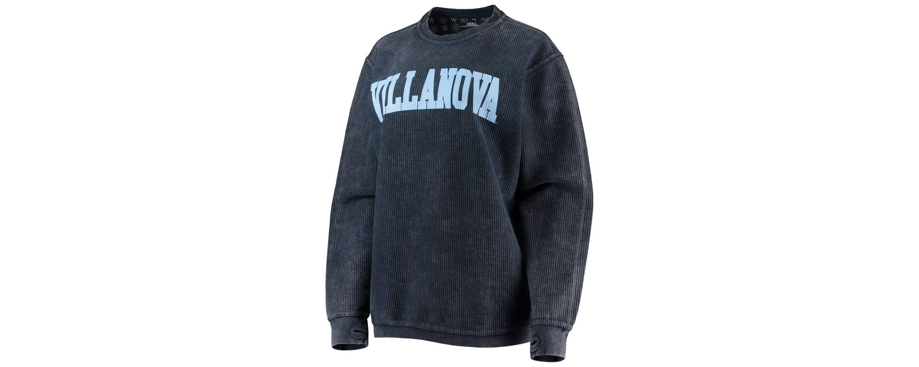 NCAA Villanova Wildcats Comfy Cord Vintage Wash Basic Arch Pullover Sweatshirt