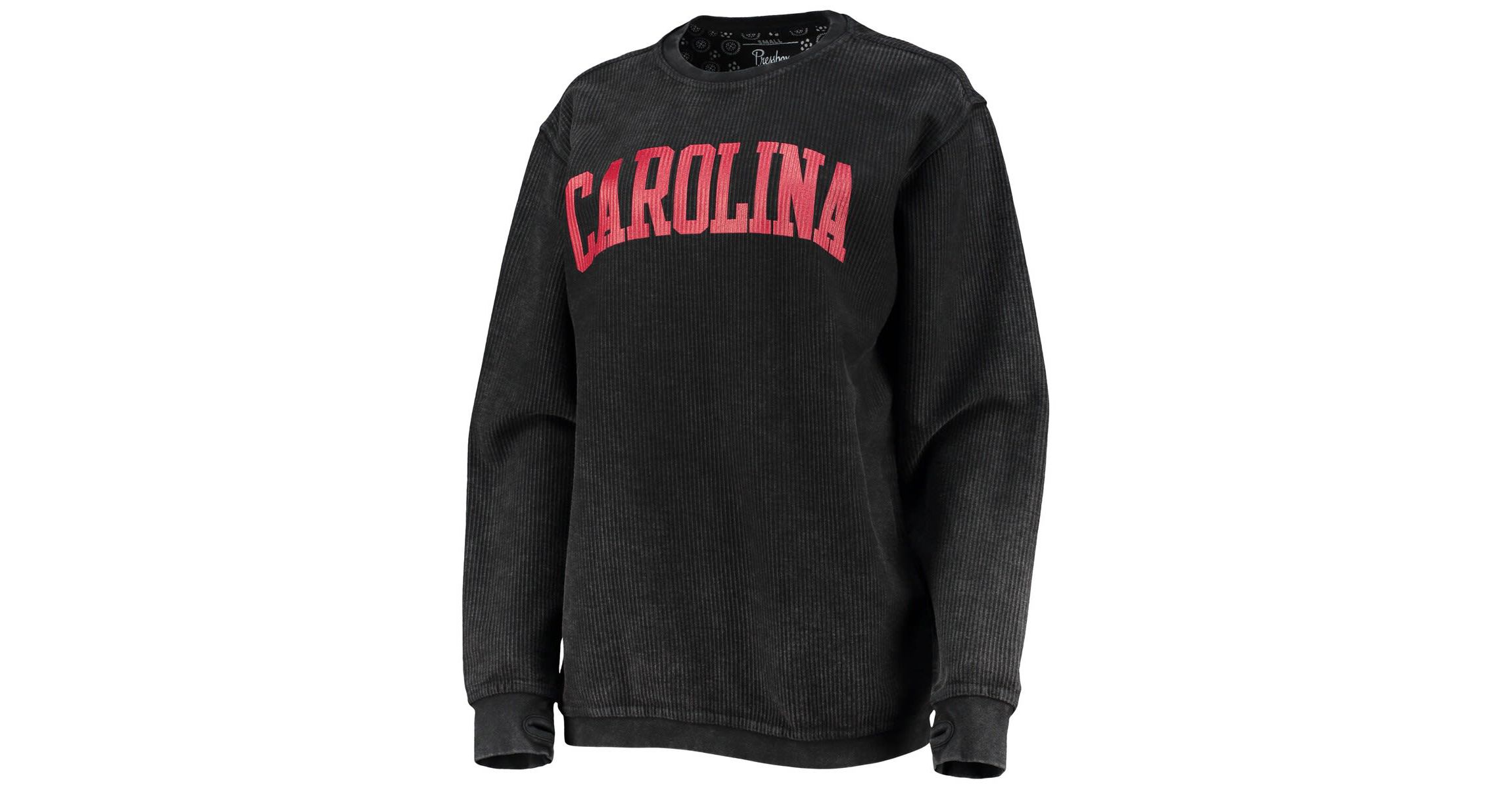 NCAA South Carolina Gamecocks Comfy Cord Vintage Wash Basic Arch Pullover Sweatshirt