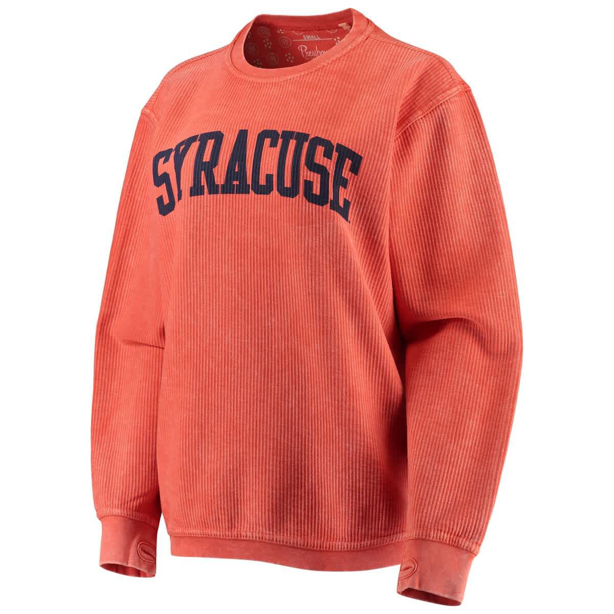 Syracuse Orange NCAA Syracuse Comfy Cord Vintage Wash Basic Arch Pullover Sweatshirt