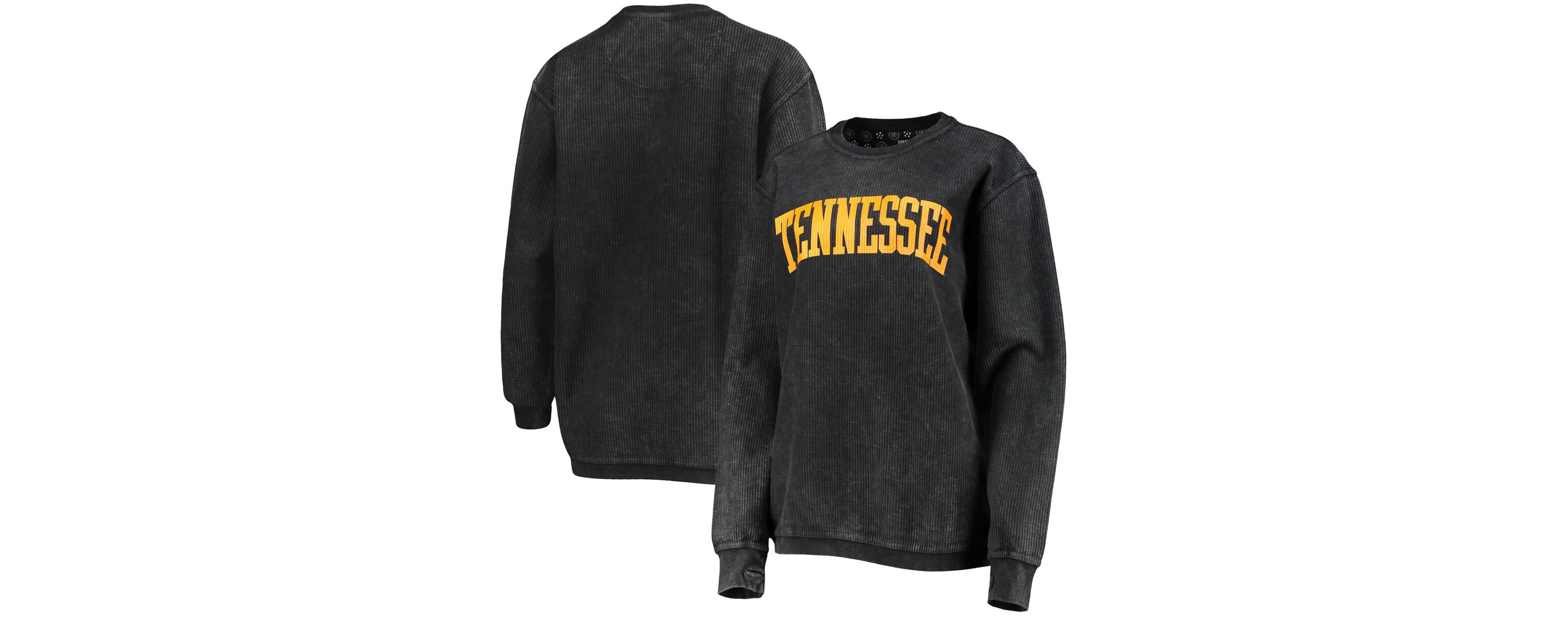NCAA Tennessee Volunteers Comfy Cord Vintage Wash Basic Arch Pullover Sweatshirt