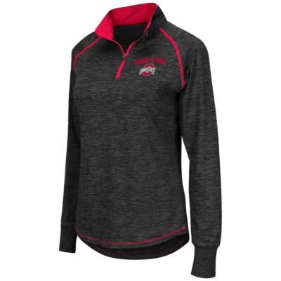 NCAA Ohio State Buckeyes Bikram Lightweight Fitted Quarter-Zip Long Sleeve Top