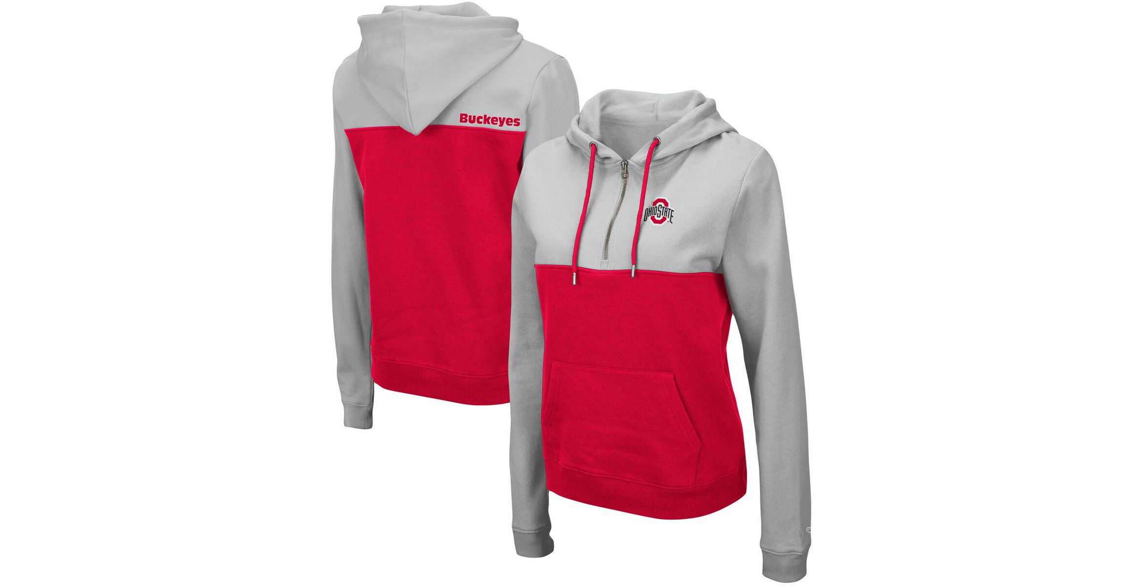 NCAA Ohio State Buckeyes Aidan Lightweight Half-Zip Hoodie