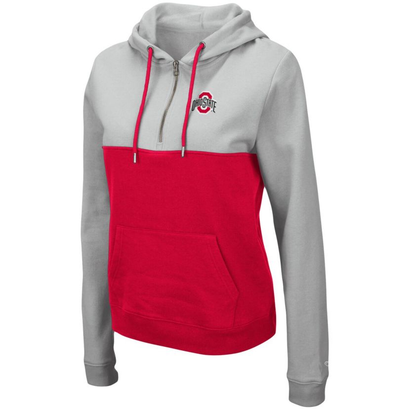 NCAA Ohio State Buckeyes Aidan Lightweight Half-Zip Hoodie