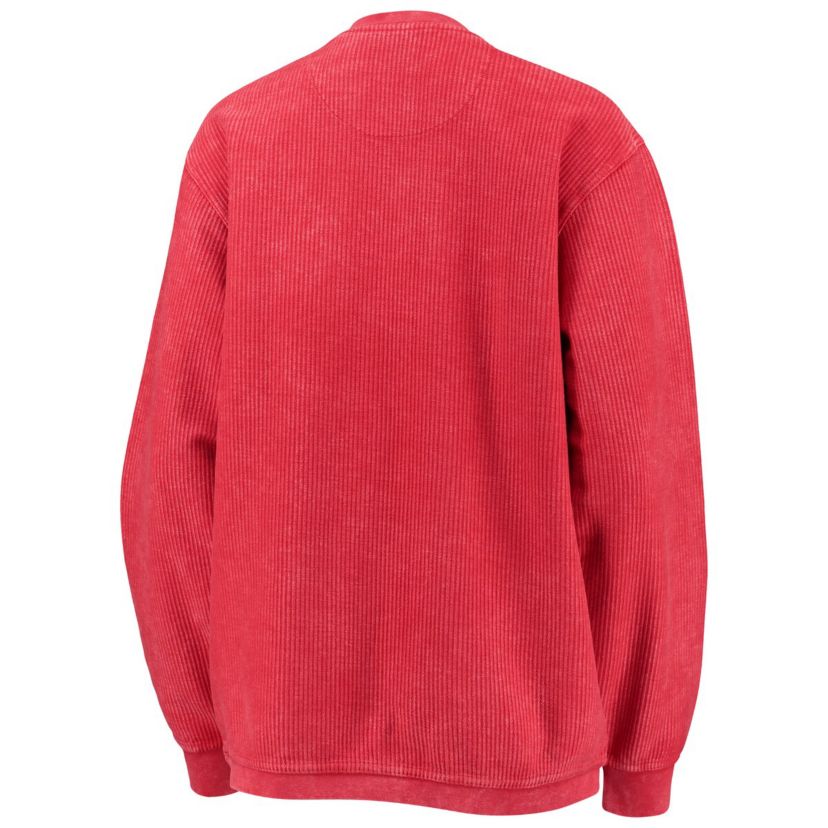NCAA Northeastern Huskies Comfy Cord Vintage Wash Basic Arch Pullover Sweatshirt