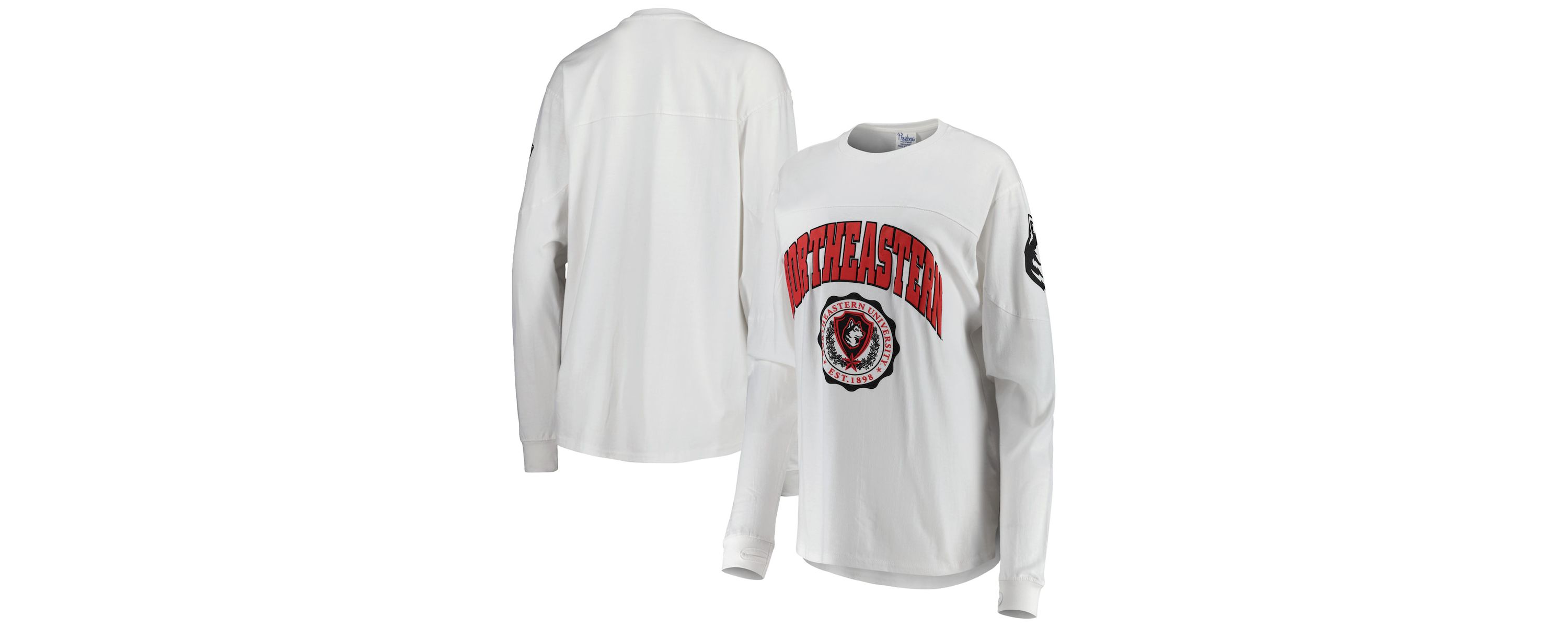 NCAA Northeastern Huskies Edith Long Sleeve Oversized Top