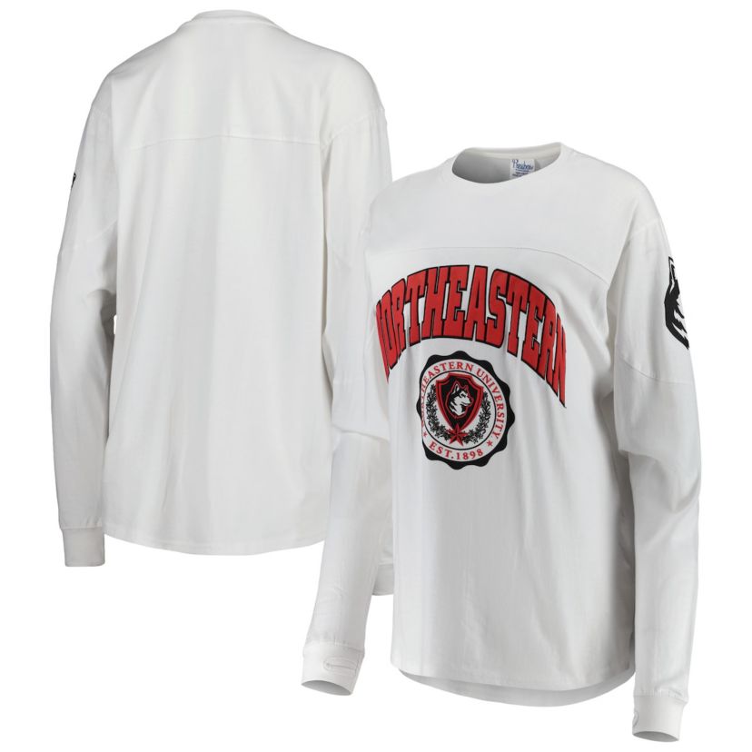 NCAA Northeastern Huskies Edith Long Sleeve Oversized Top