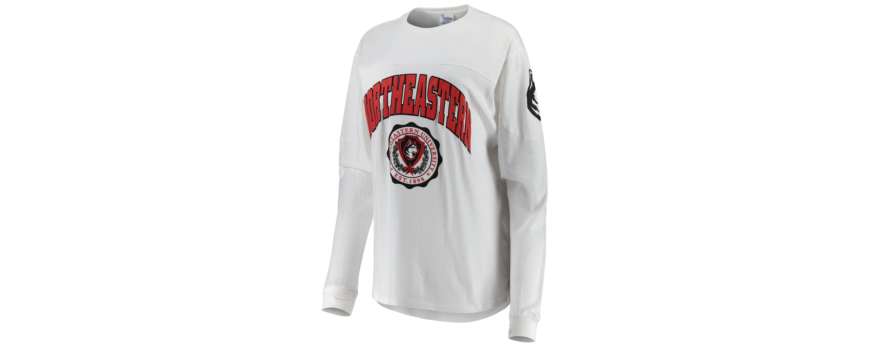 NCAA Northeastern Huskies Edith Long Sleeve Oversized Top