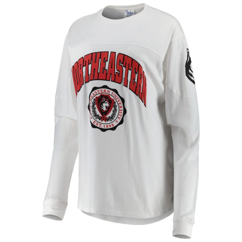 NCAA Northeastern Huskies Edith Long Sleeve Oversized Top