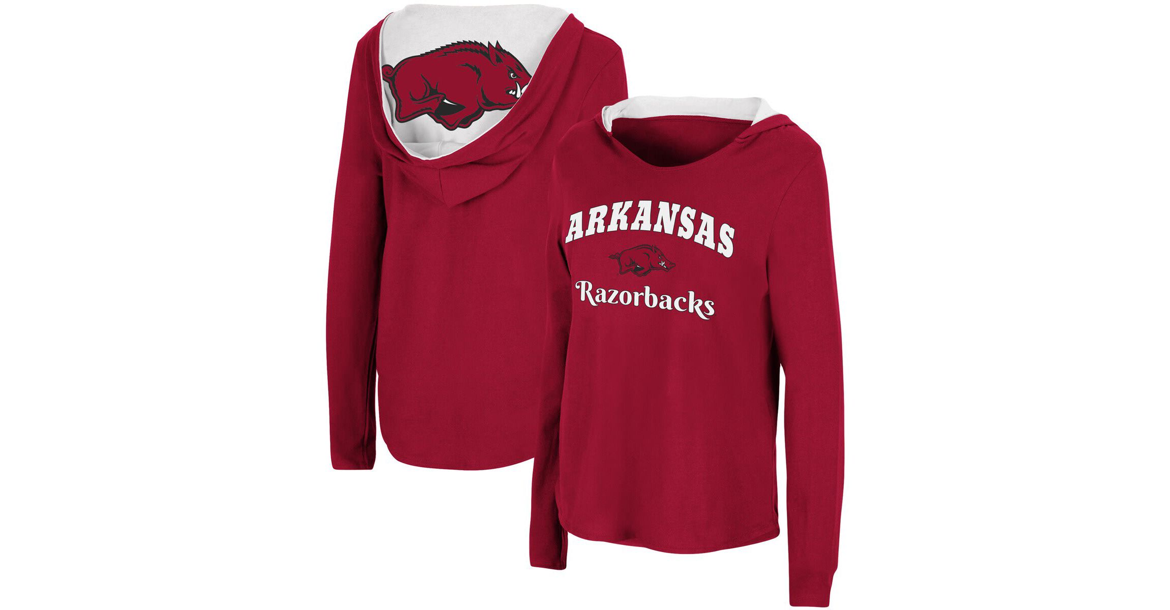 NCAA Arkansas Razorbacks Catalina Hoodie Long Sleeve T-Shirt